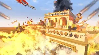 Casa De La Cultura Burning Timelapse 😲| Teardown