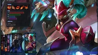 Super Galaxy Shyvana Skin Spotlight Gameplay 1080p HD League Of Legends