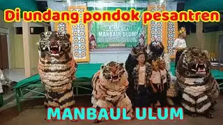 Can macanan singo Raung cilik di undang pondok pesantren MAMBAUL ULUM acara pawai OBOR