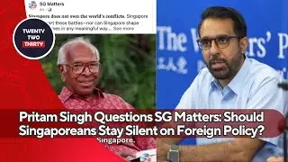 Pritam Singh Questions SG Matters: Should Singaporeans Stay Silent on Foreign Policy and Gaza?