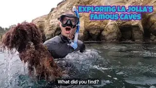 Exploring caves in La Jolla CA In 4K Shopping Cart, Arch, Sunny Jim, and Clam&rsquo;s caves.