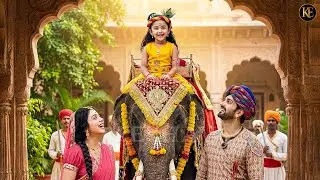 हाथी पर बैठे बाल कान्हा | गोकुल की प्यारी लीला || यशोमती मईया के नंदलाला | Shre Krishan leela ||