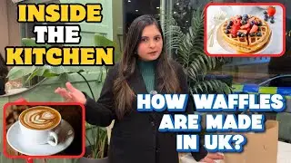 UK Dessert Shop Tour | Aesthetic Waffle Making, Dutch Pancakes, Hygiene & Kitchen Setup