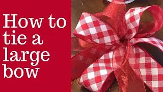 Christmas Easy LARGE Tree Topper Bow DIY Loopy/Funky Bows for Wreaths, Swags, Weddings & More