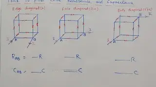Trick To Find Cube Resistance And Capacitor Just in 1min