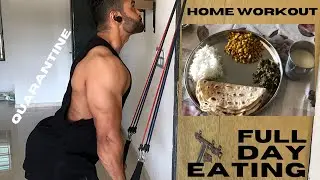 Quarantine -  Full Day Eating | Vegetarian Bodybuilding #Homeworkout