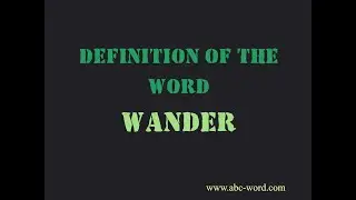 Definition of the word 