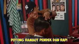 Hair cut sederhana model pendek dan rapi #barber #haircut #hasanpnks 