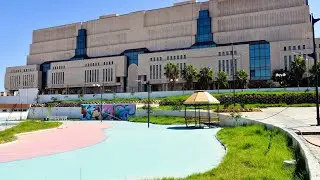 شاهدو أين وصلت أشغال الساحة العومية الجديدة بمنطقة الحامة PUBLIC SQUARE HAMMA ALGIERS