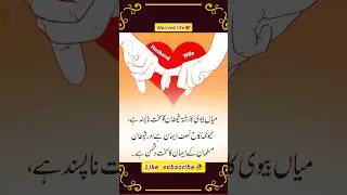 Husband and wife🥀❤&zwj;🔥| urdu poetry || relationship | #love #deeplines #shorts #youtubeshorts #quotes