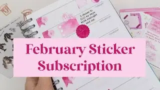 February Planner Sticker Subscription Reveal!