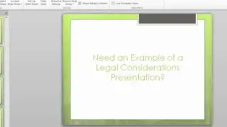 Legal Considerations Presentation - HCS 478
