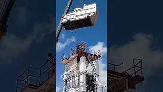 Apollo ANp 2000 batch mix plant erection time.|| @kku k vlog || viral  || danger work ||