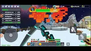 I am killing the boss snow dragon in bedwar skyblock😡🤬👿😈🤖