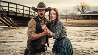 She Was Swept Away In The Spring Flood, A Cowboy Grabbed Her Before The Water Carried Her Too Far