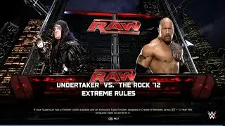FULL MATCH - Undertaker vs The Rock | wwe raw extreme rules match 2k25