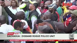 Gachagua: disband rogue police unit