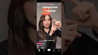 Charlotte teaching Thai language to interfans 💕