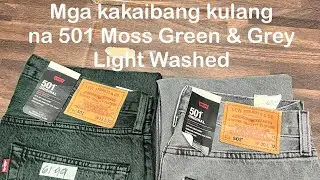 Moss Green 501 & Grey Light Washed