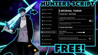 HUNTERS SCRIPT | AUTO ROLL, INSTANT KILL, AUTO FARM + AUTO DUNGEON & MORE! | *FREE*