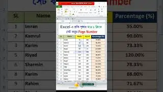 How to Insert Page Number Every Page in Excel.