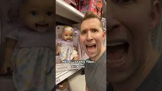 Never use the mouth swap filter in a toy aisle #shorts