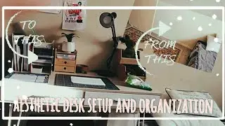 Aesthetic Desk Setup and Organization/ Unboxing and Desk tour