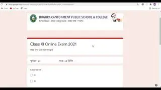 Google Form with  Form-Presenter+Timer Bangla