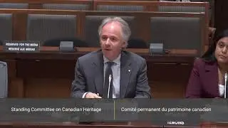 Michael Geist appearance before Heritage Committee on AI and the Creative Sector