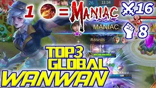 BRUTAL Gameplay - build top 1 global wanwan - Mobile Legends