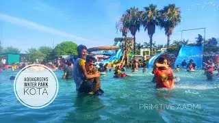 Aquagreens water park kota vlog | Primitive Aadmi