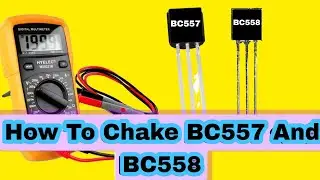 How To Chake Bc557 And Bc558 Transistor Use Multimeter #bc557 #bc558 #powertechindia