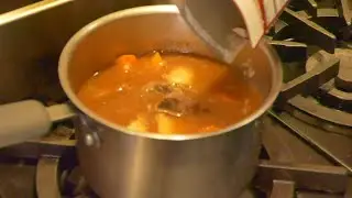 Jimmy Q makes his green chili beef stew