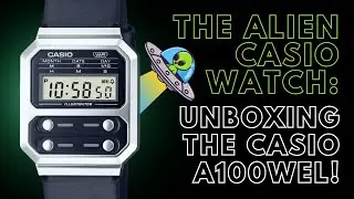 Распаковка часов Casio A100WE — часы Casio Alien