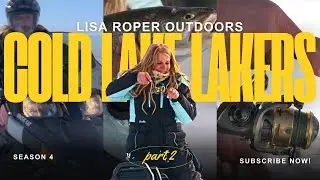 Grinding for GIANTS! (Running & Gunning Cold Lake Lakers)#fishingvideos #fishing #icefishing