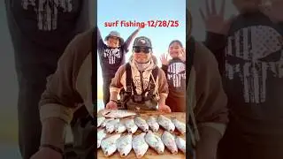 Surf Fishing 🎣 #fishing #california #beach #surffishing #iphone #surfperch #fish
