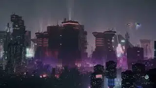 Neon beneath concrete / Chill synthwave music with dystopian city landscapes