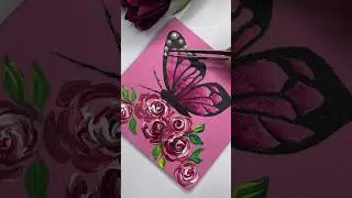 Beautiful butterfly painting #rifanaartandcraft#shorts #art