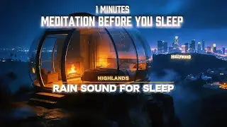 Meditation Before You Sleep With Soft Rain & Thunder Sounds