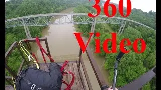 Young's High Bridge 360 video Bungee Jump Vertigo Kentucky