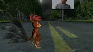 Tony Woods Chicken Crossing Road
