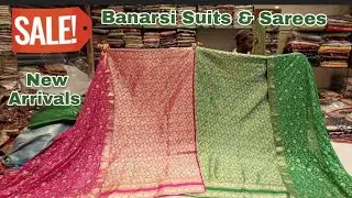 Dhamaka Sale Best Quality Banarsi Suits Sarees at Special Offer Price