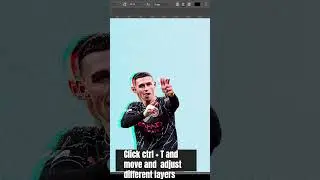 Create RGB Effect  in Photoshop #shorts #photoshop #photoshoptutorial #graphicdesign