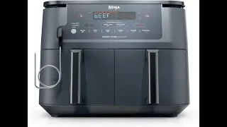 Ninja Air Fryer, Thermometer, Roast, Bake, Air Fry, Crisps, Broil, Reheats, Keep Warm, 10-in-1 Fries