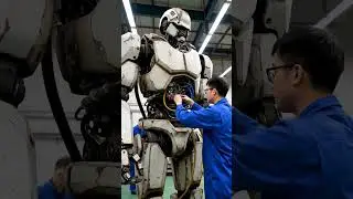 the human robot chest panel tes #humanoidrobot #humanrobot