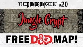Free D&D Battle Map - Jungle Crypt & Cavern