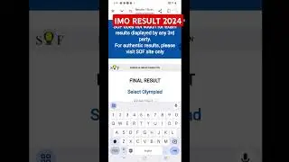 IMO RESULT 2024- 25 #imo olympiad