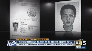 Chinese man had access to Arizona Terror Center