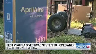 Best Virginia gives HVAC system to homeowner