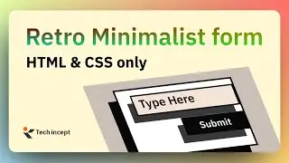 Create Modern Animated Form Inputs with HTML and CSS | Web Design Tutorial | Tech Incept